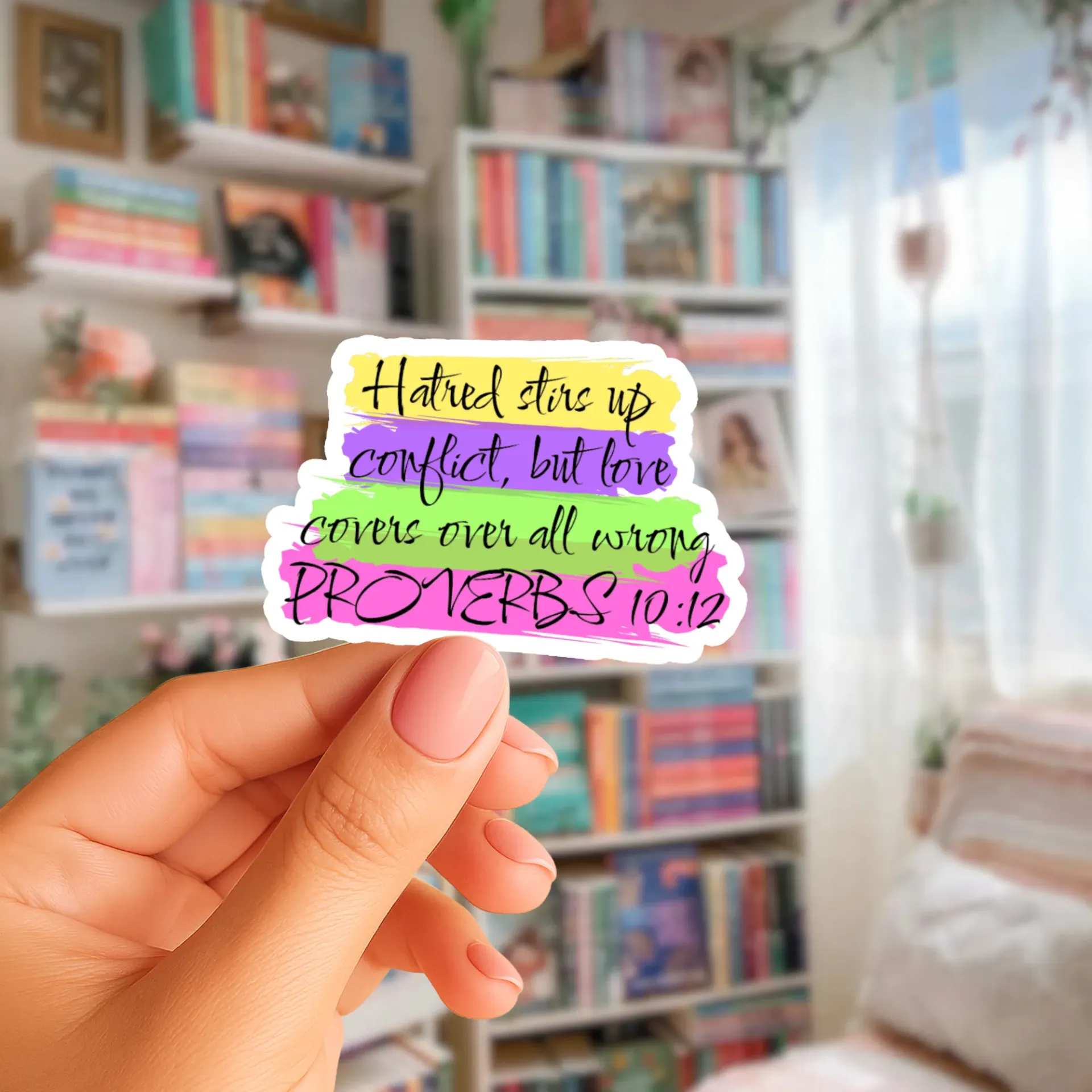 Proverbs 10:12 Sticker