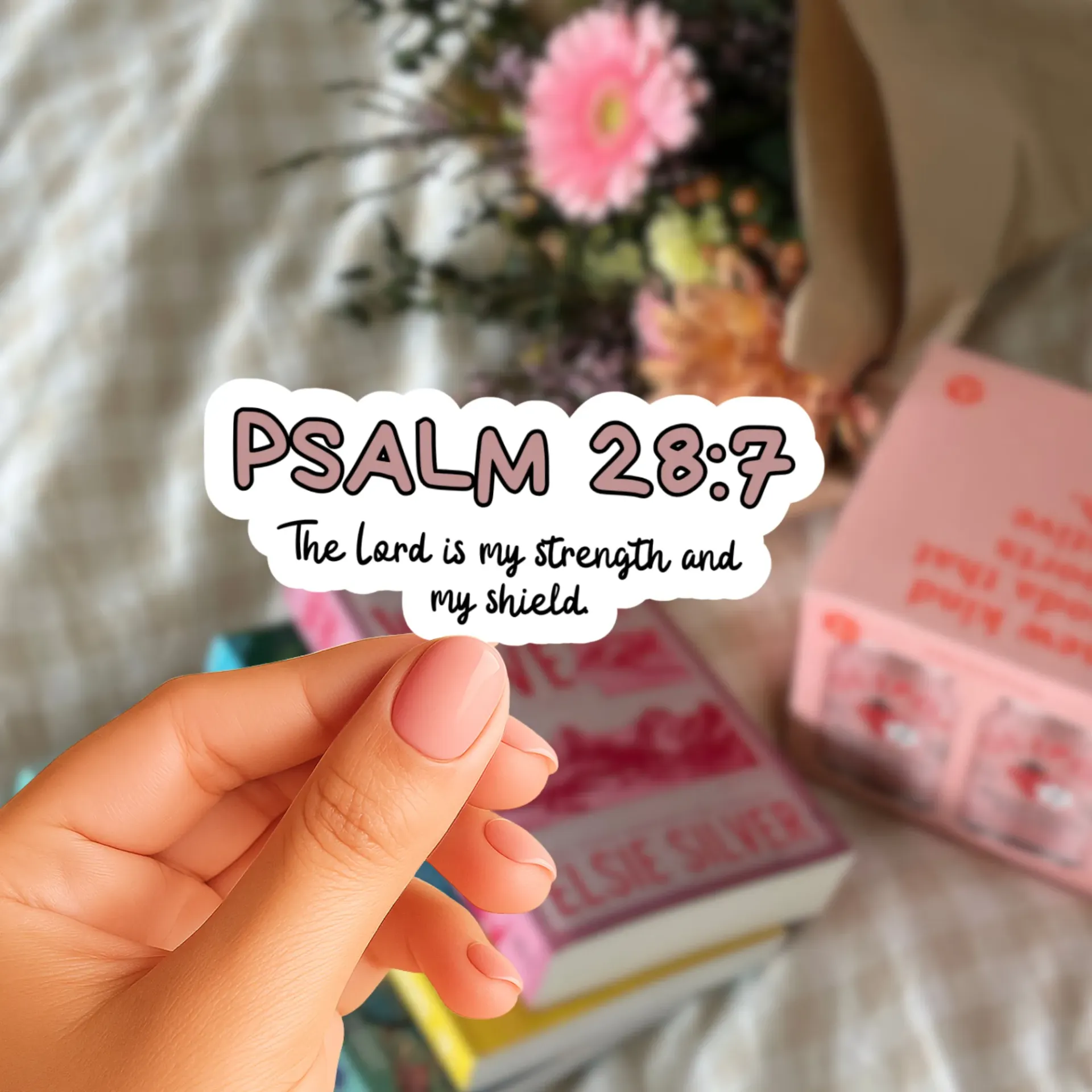 Psalm 28:7 Sticker