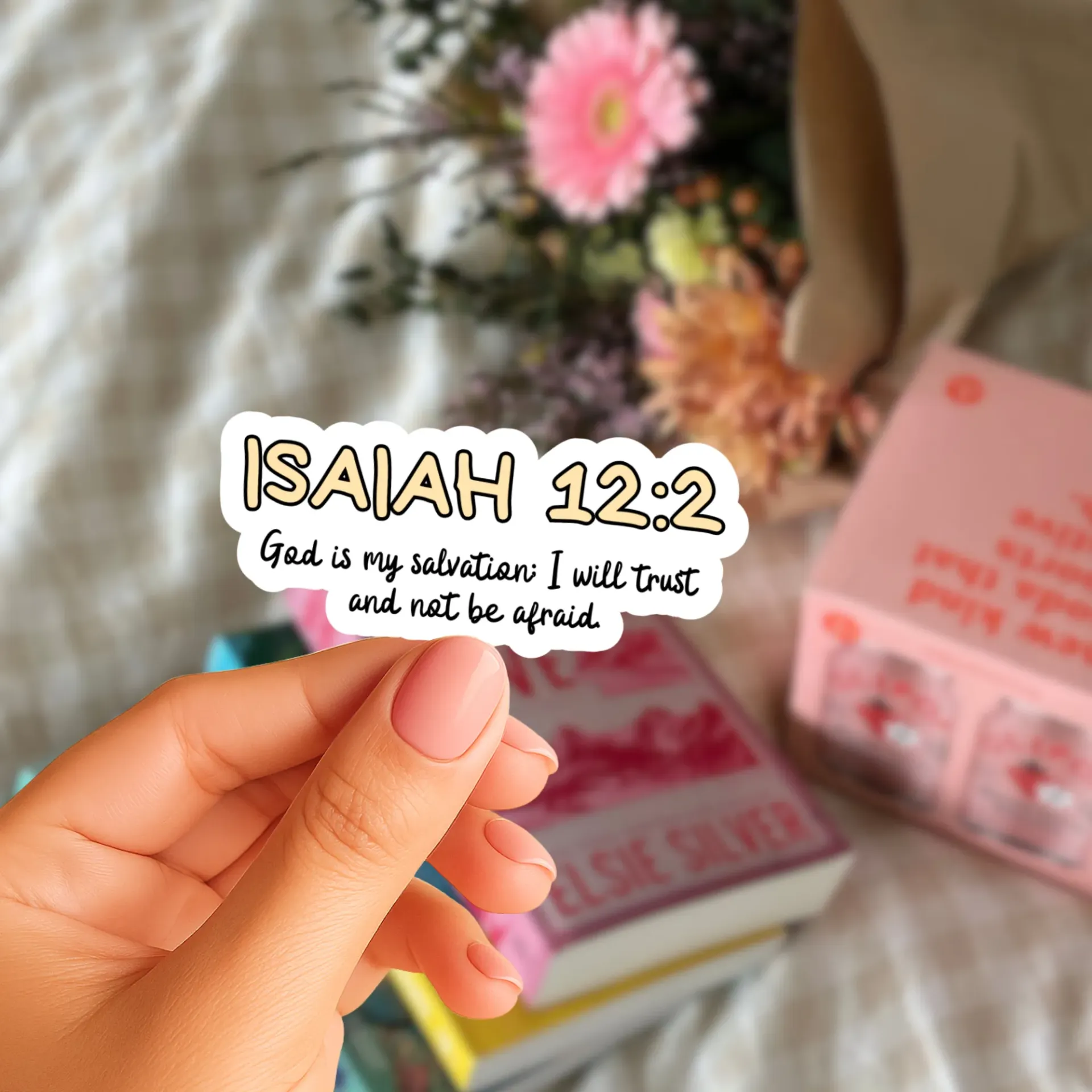Isaiah 12:2 Sticker (Phone Size (3-inches), 1, Regular)