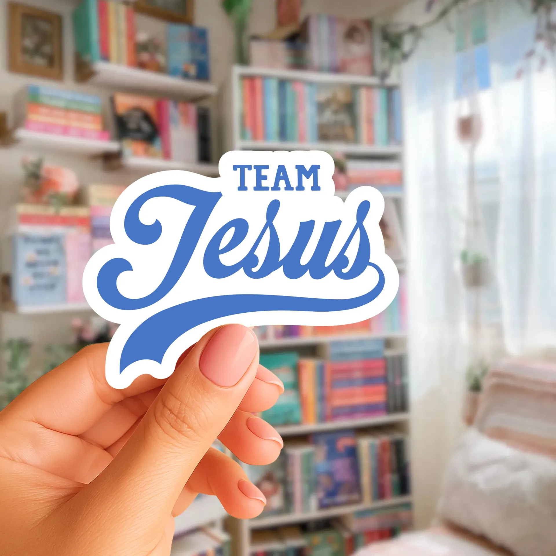 Team Jesus Sticker (Phone Size (3-inches), 1, Regular)