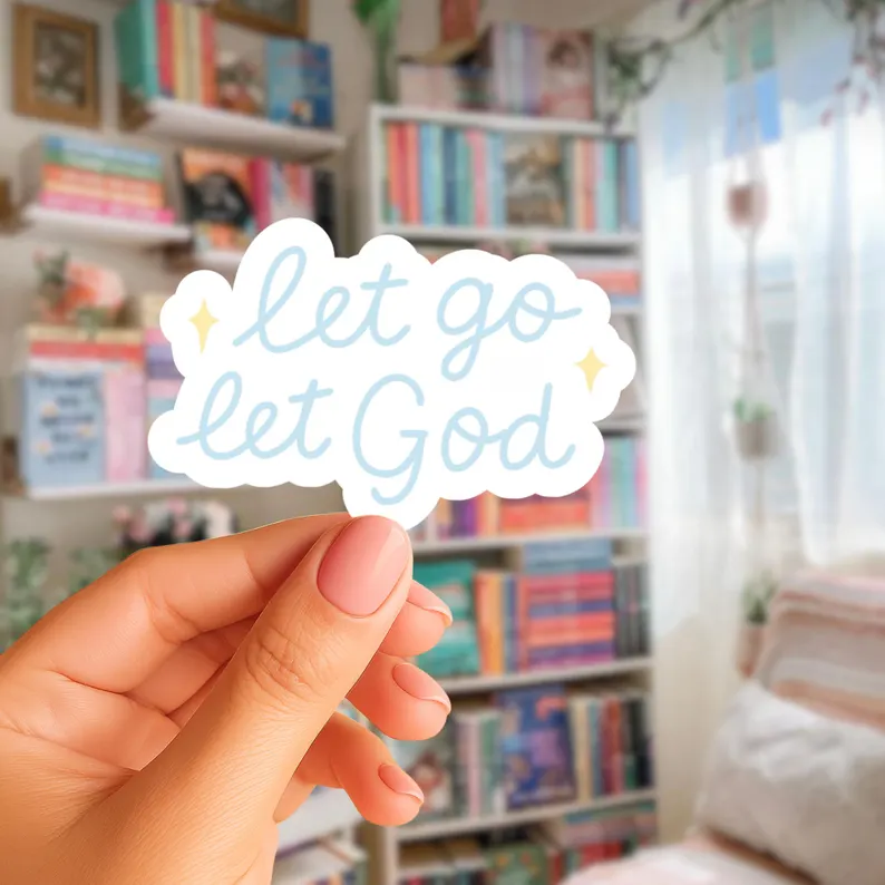 Let Go Let God Sticker (Phone Size (3-inches), 1, Regular)