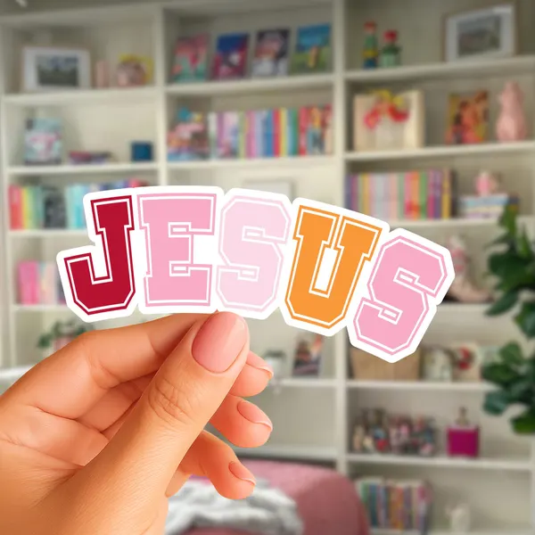 Jesus Sticker (Phone Size (3-inches), 1, Regular)