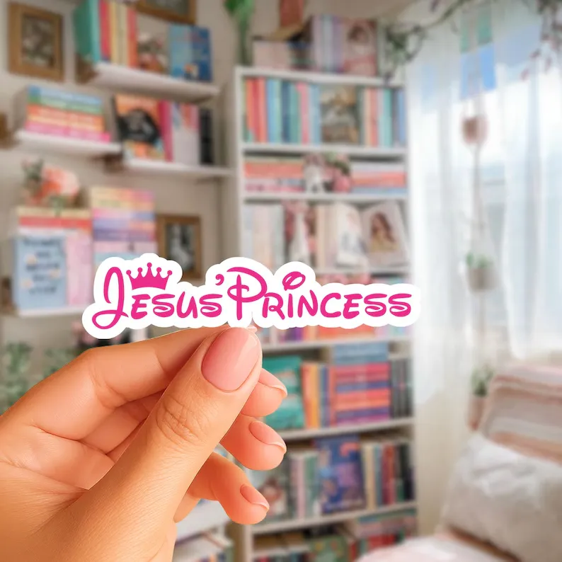 Jesus Princess Sticker (Phone Size (3-inches), 1, Regular)