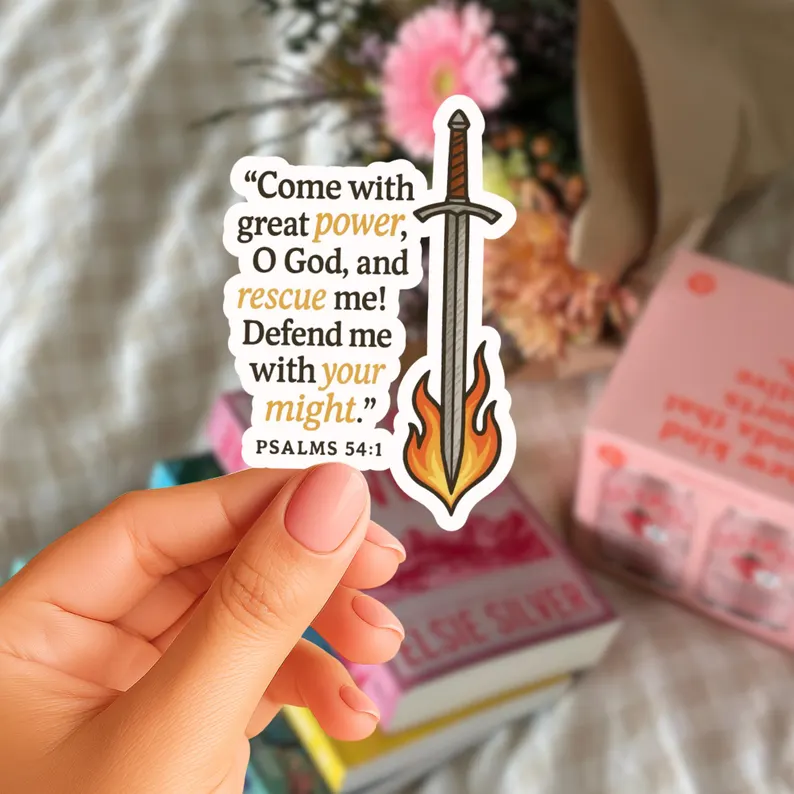 Psalms 54:1 Sticker